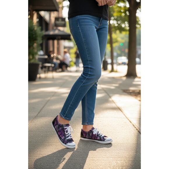 Y2K Coach A1070 Barrett Signature Plaid Low Top Sneaker Size 8.5B - Picture 8 of 8